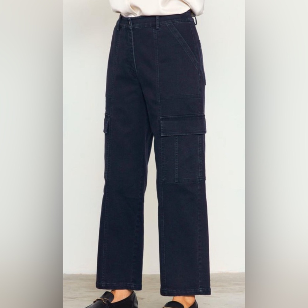 NWT Black Skies Are Blue Cargo Pants Size Large - Picture 2 of 3